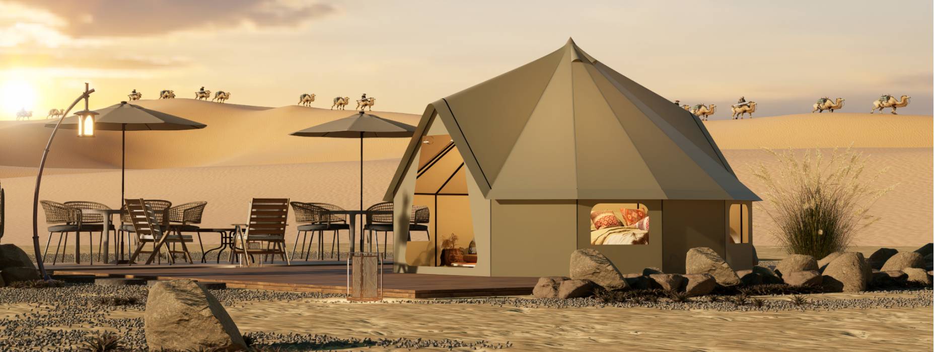 和政县露营酒店帐篷产品